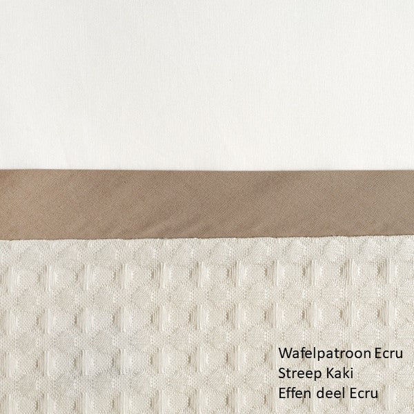 Dekbedovertrek Baria Percal 240TC Ecru - Afbeelding 3