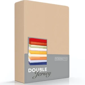 Hoeslaken Double Jersey 30 cm Camel