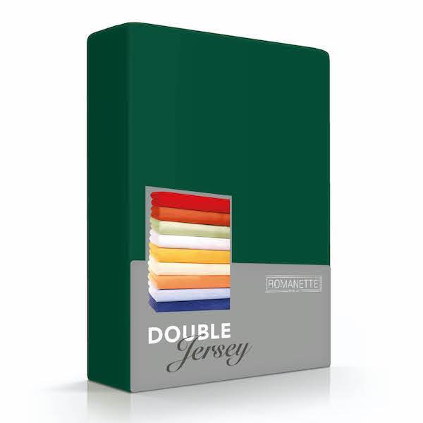 Hoeslaken Double Jersey 30 cm Forestgreen - Afbeelding 2