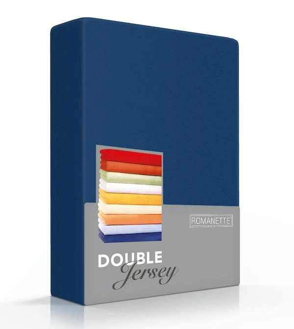 Hoeslaken Double Jersey 30 cm Marine - Afbeelding 2