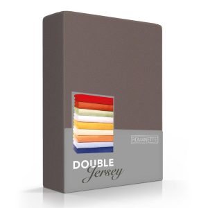 Hoeslaken Double Jersey 30 cm Taupe