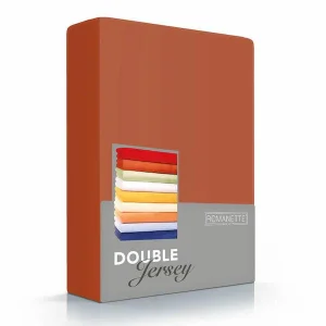 Hoeslaken Double Jersey 30 cm Terracotta