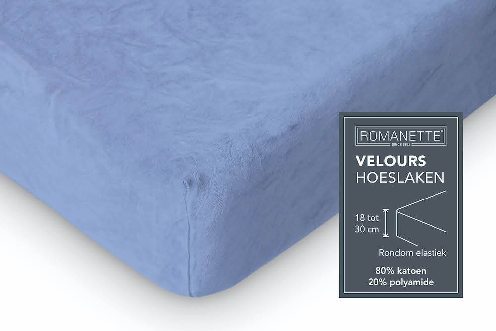 Hoeslaken Velours 30 cm Bordo - Afbeelding 7