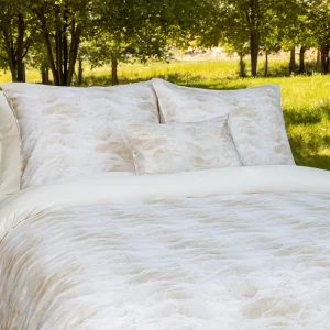 Dekbedovertrek Marmer Katoen Satijn 400TC ecru