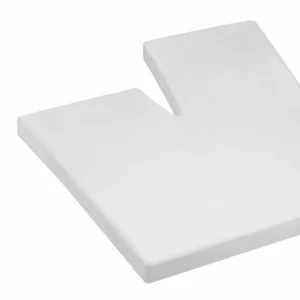 SPLIT-TOPPER Hoeslaken - Double Jersey Wit 12 cm