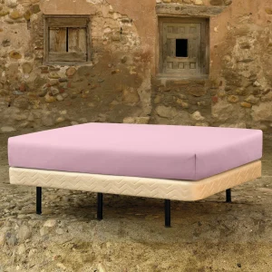 Hoeslaken Egyptisch Katoen 220TC 45 cm Roze