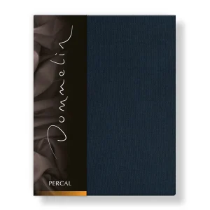 Hoeslaken Percal 200TC 30cm Nachtblauw