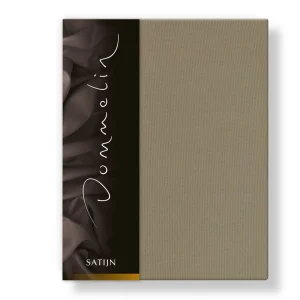 Hoeslaken Katoen Satijn 300TC 30cm Taupe