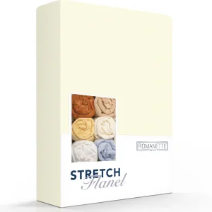 Hoeslaken Flanel 30cm Ivoor