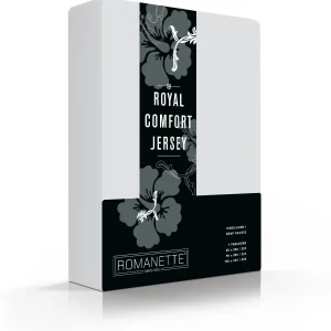 Hoeslaken Royal Comfort Jersey 30 cm Zilver