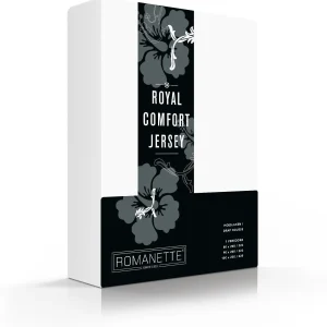 Hoeslaken Royal Comfort Jersey 30 cm Wit