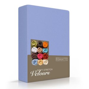 Hoeslaken Velours 30 cm Lavendel