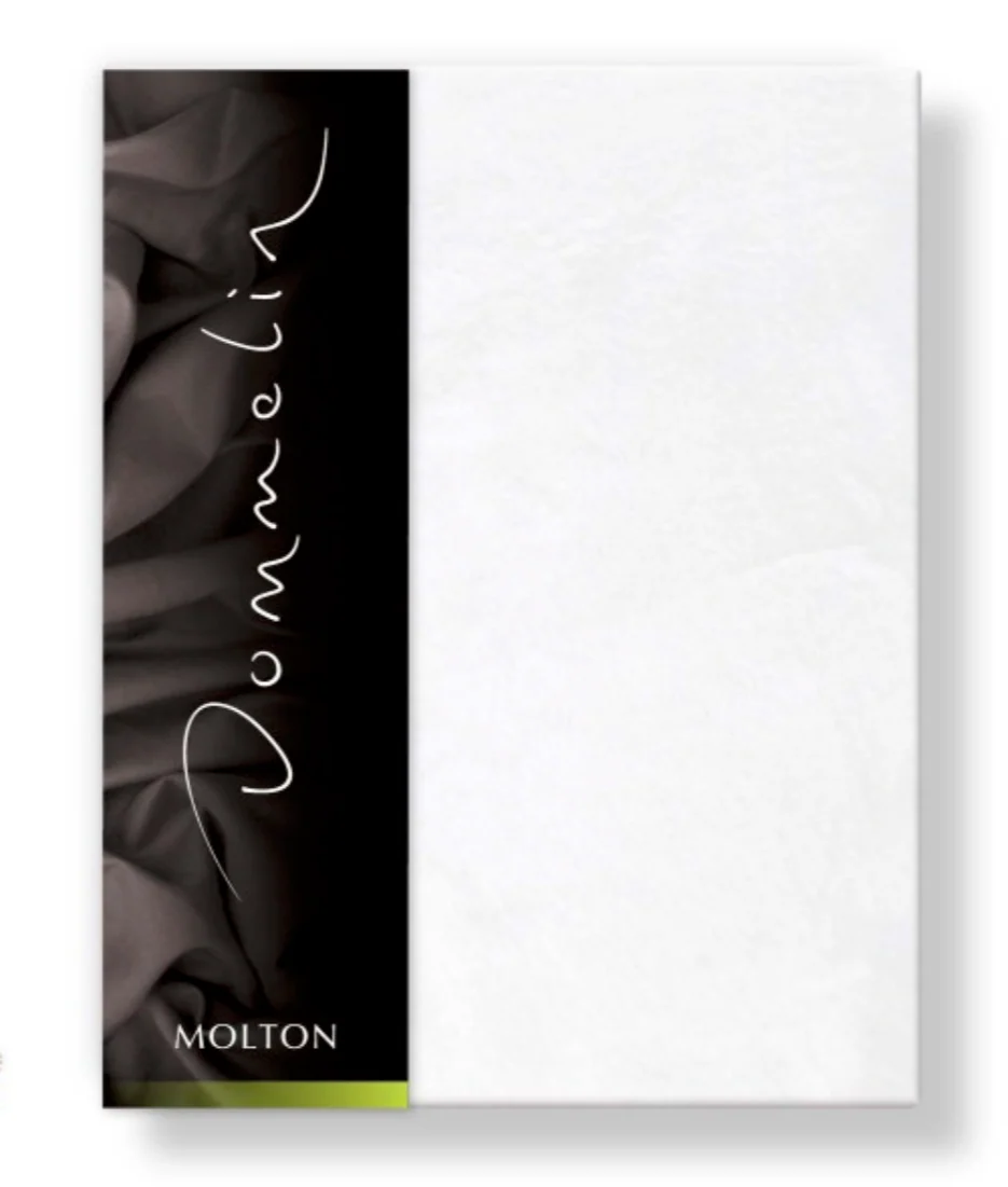 * Molton Katoen Matrasbeschermer 30 cm hoog 80x200cm - Afbeelding 2