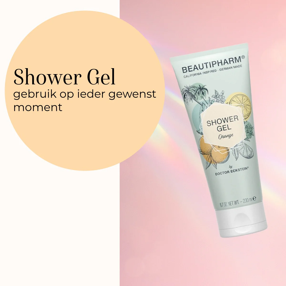 Beautipharm - Shower Gel Orange 200ml - Afbeelding 3