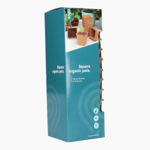 Turfpotjes 8cm Vierkant (10)