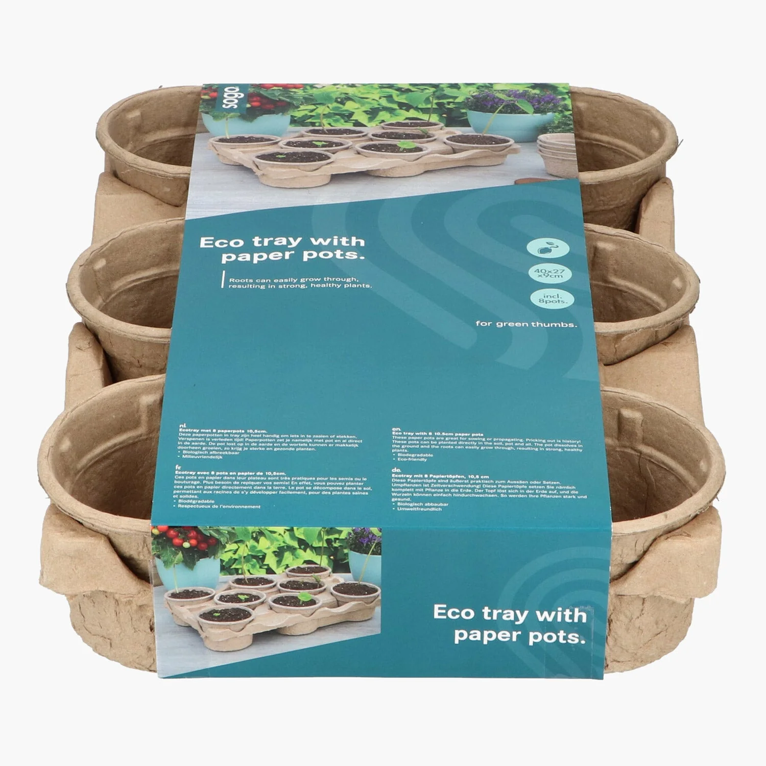 Eco Kweektray (incl. 12 pots) - Afbeelding 2