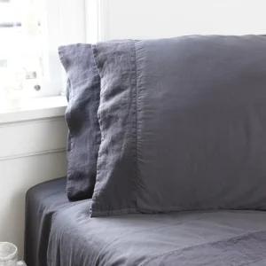 * Kussensloopjes Como Katoen Satijn 300TC Off-black 40x80cm