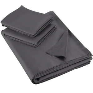 Lakenset Olivia Katoen Satijn 250TC Ebony Grey