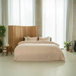 Dekbedovertrek Edo Katoen-Satijn 300TC Nude