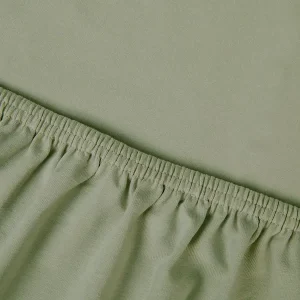 Hoeslaken Edo Katoen-Satijn 300TC Groen