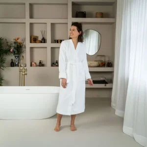 Badjas Fusai Biologisch Katoen Wit