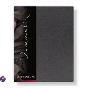 Hoeslaken Jersey Deluxe 30 cm Antraciet