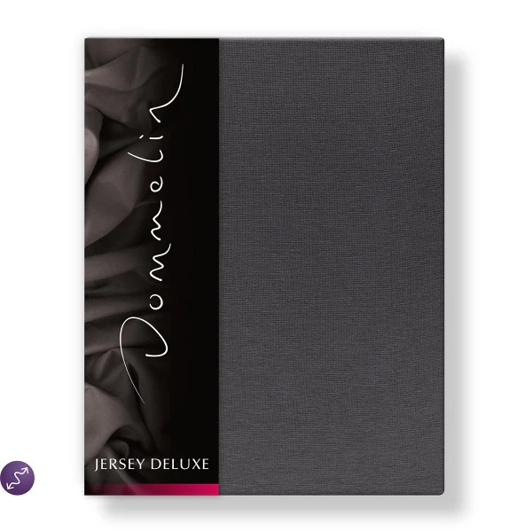 Hoeslaken Jersey Deluxe 30 cm Antraciet - Afbeelding 2