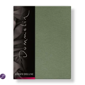 Hoeslaken Jersey Deluxe 30 cm Rietgroen