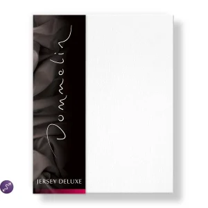 Hoeslaken Jersey Deluxe 30 cm Wit