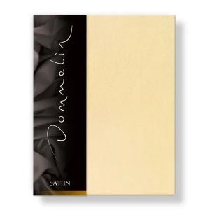 Hoeslaken Katoen Satijn 300TC 30cm Lichtgeel