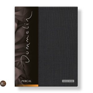 Hoeslaken Percal 200TC 40cm Steenkool