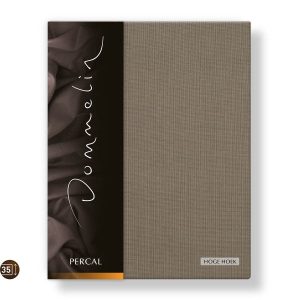 Hoeslaken Percal 200TC 40cm Taupe