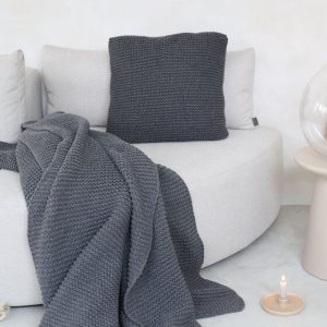 PLAID - Devon wol Donkergrijs