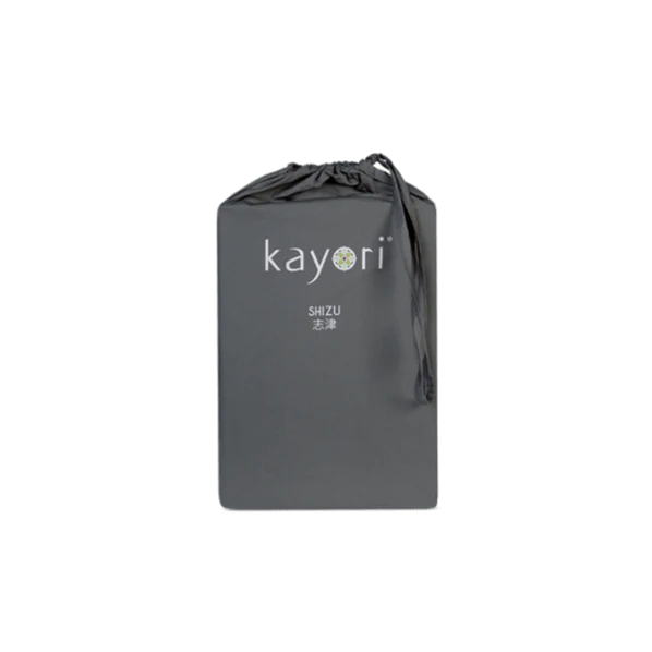 Hoeslaken Percal Shizu 220TC 40cm Antraciet - Afbeelding 4