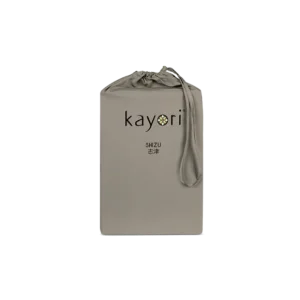 TOPPER Hoeslaken - Shizu Katoen Percal Taupe 12cm