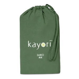 SPLIT-TOPPER Hoeslaken - Saiko Jersey Katoen Donkergroen 12 cm