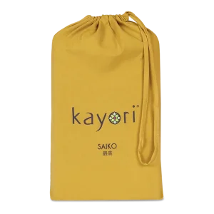 SPLIT-TOPPER Hoeslaken - Saiko Jersey Katoen Okergeel 12 cm