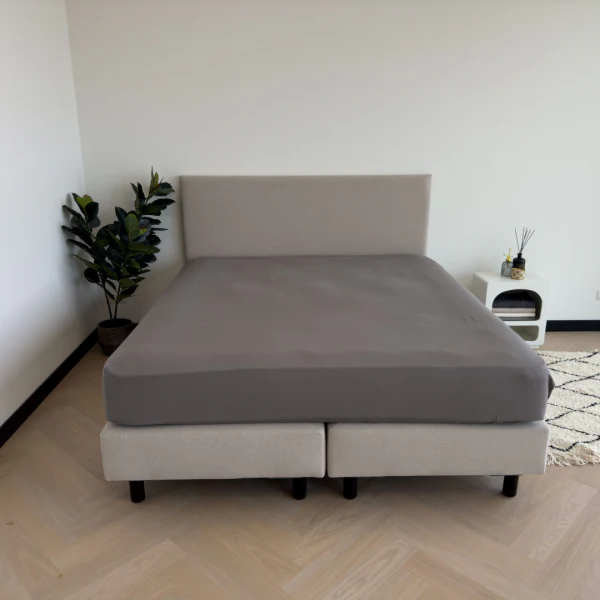 Hoeslaken Kiyo Tencel 40cm Antraciet - Afbeelding 6