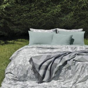PORDOI - Katoen-Satijn (400TC) Dekbedovertrek Groen