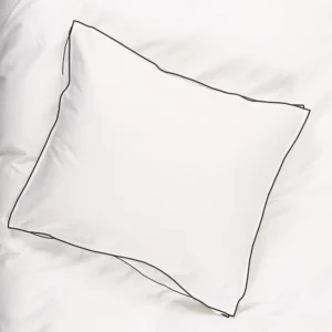 * Kussensloop Rimini Wit/antra 40x80cm