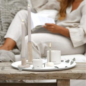 Dienblad Tray Thijs Wit Metaal Large – Leeff