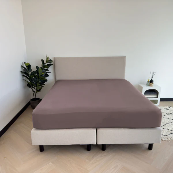 Hoeslaken Shizu Jersey 40 cm Mauve - Afbeelding 2