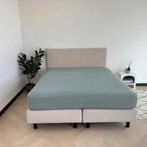 Hoeslaken Shizu Jersey 40 cm Zeeblauw