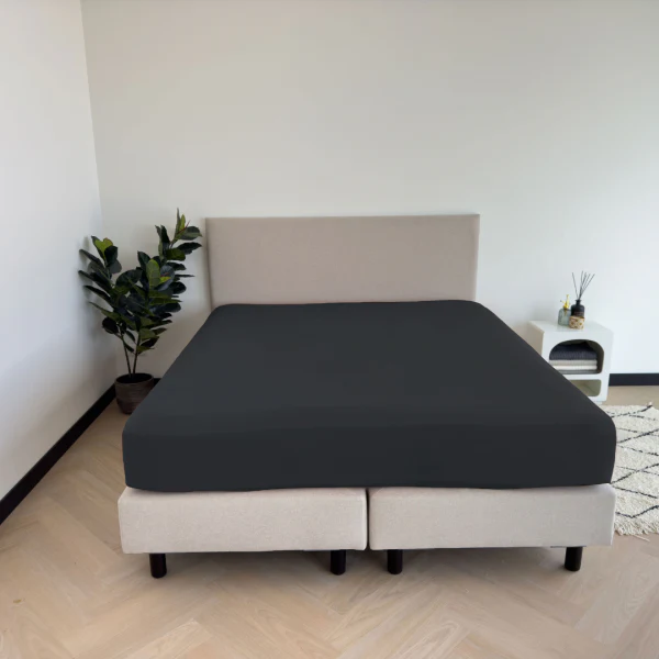 Hoeslaken Shizu Jersey 40 cm Zwart - Afbeelding 2