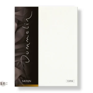 TOPPER HOESLAKEN - Katoen satijn 300TC Ecru 5-9 cm