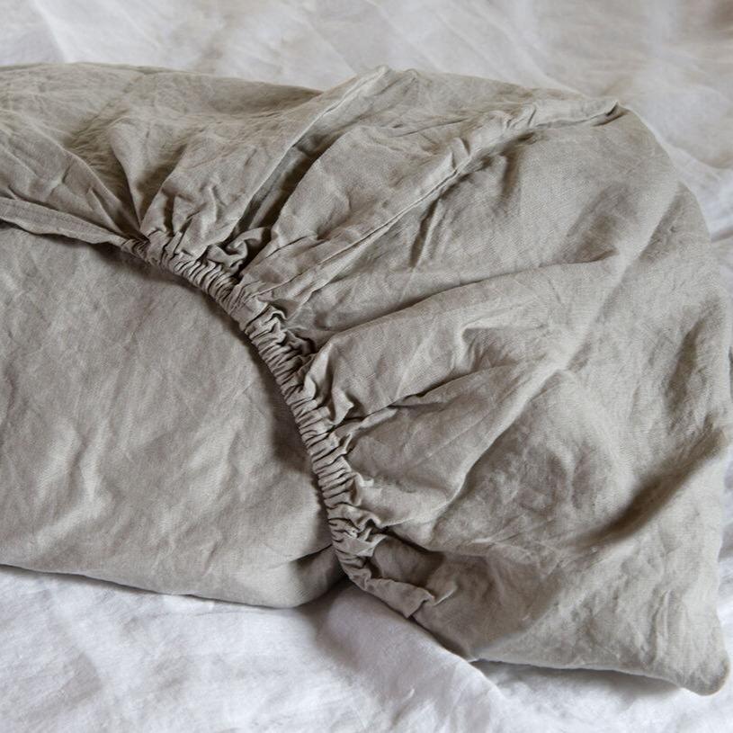 Hoeslaken Valencia Katoen Satijn 35 cm Marble - Afbeelding 5