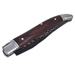 Laguiole Vouwmes Black Hammer RVS Lemmet